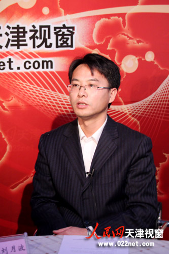 天津南开大学就业指导中心主任刘月波做客人民网天津视窗。（摄影/贾乃玉）