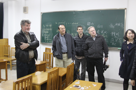 美国新墨西哥州立大学客人访问汉语言文化学院