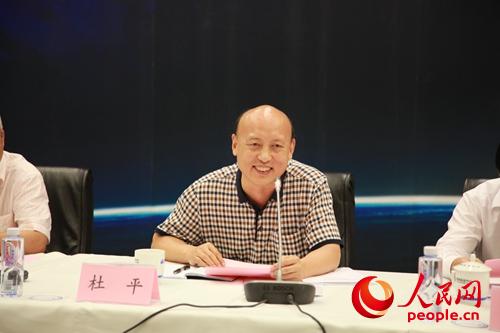 国家信息中心党委书记、常务副主任杜平 人民网崔璐 摄
