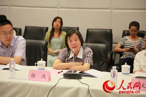 世界旅游组织专家委员会委员徐汎 人民网崔璐 摄